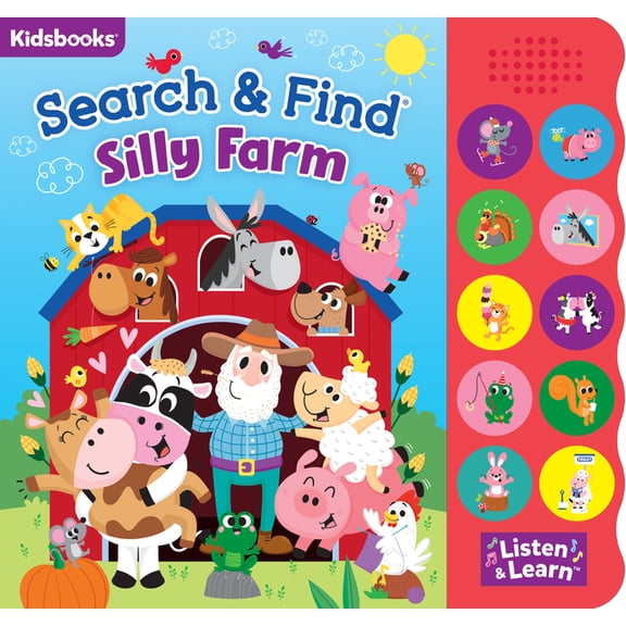 Search & Find: Silly Farm (10-Button Sound Book), (Paperback)
