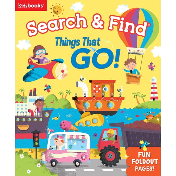 Pre-Owned Search & Find with Gatefolds Things That Go (Board Book)