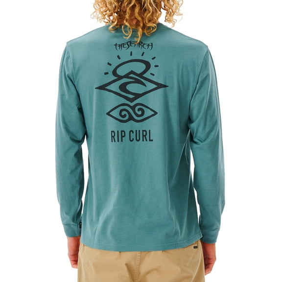 Search Icon Long Sleeve T-Shirt [Blue Stone]