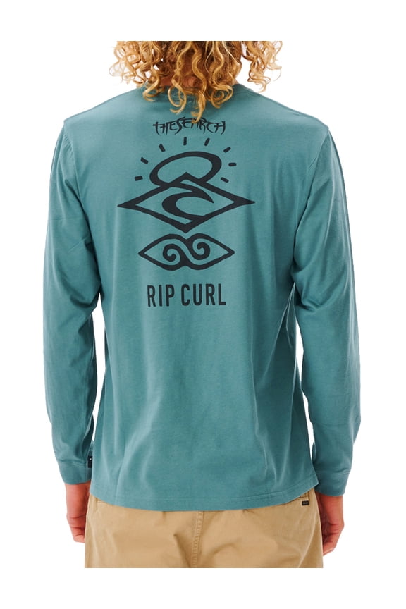 Search Icon Long Sleeve T-Shirt [Blue Stone]