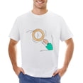thumbnail image 1 of Search Men’s Graphic T-shirt Vintage Short Sleeve Sport Tee White 2XL, 1 of 2