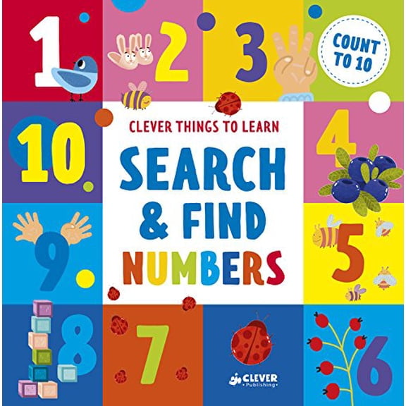 Pre-Owned Search and Find Numbers: Count to 10 (Clever Things to Learn) Paperback