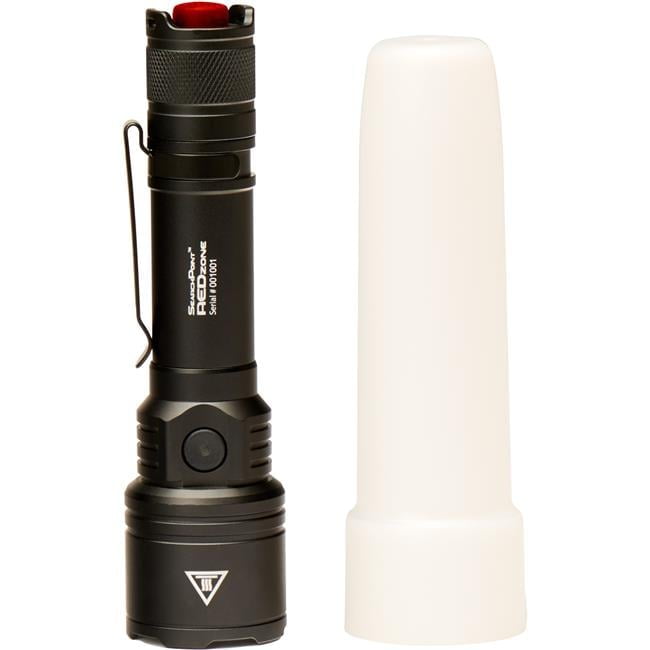 SearchPoint Rechargeable 1200 Lumen Flashlight, White, Red & Green