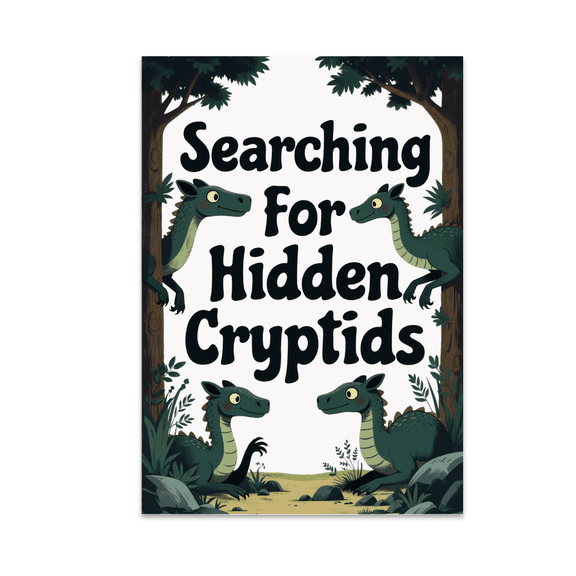 Searching For Hidden Cryptids - Mythical Creature Enthusiast - 13x19 Poster Print