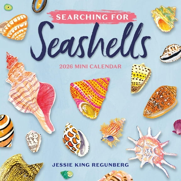 Searching for Seashells Mini Wall Calendar 2026, (Paperback)