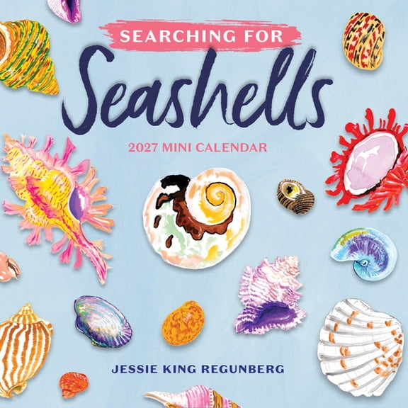 Searching for Seashells Mini Wall Calendar 2027, (Paperback)