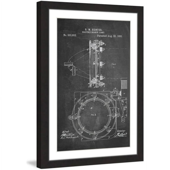 "Searchlight 1893 Chalk" Framed Painting Print