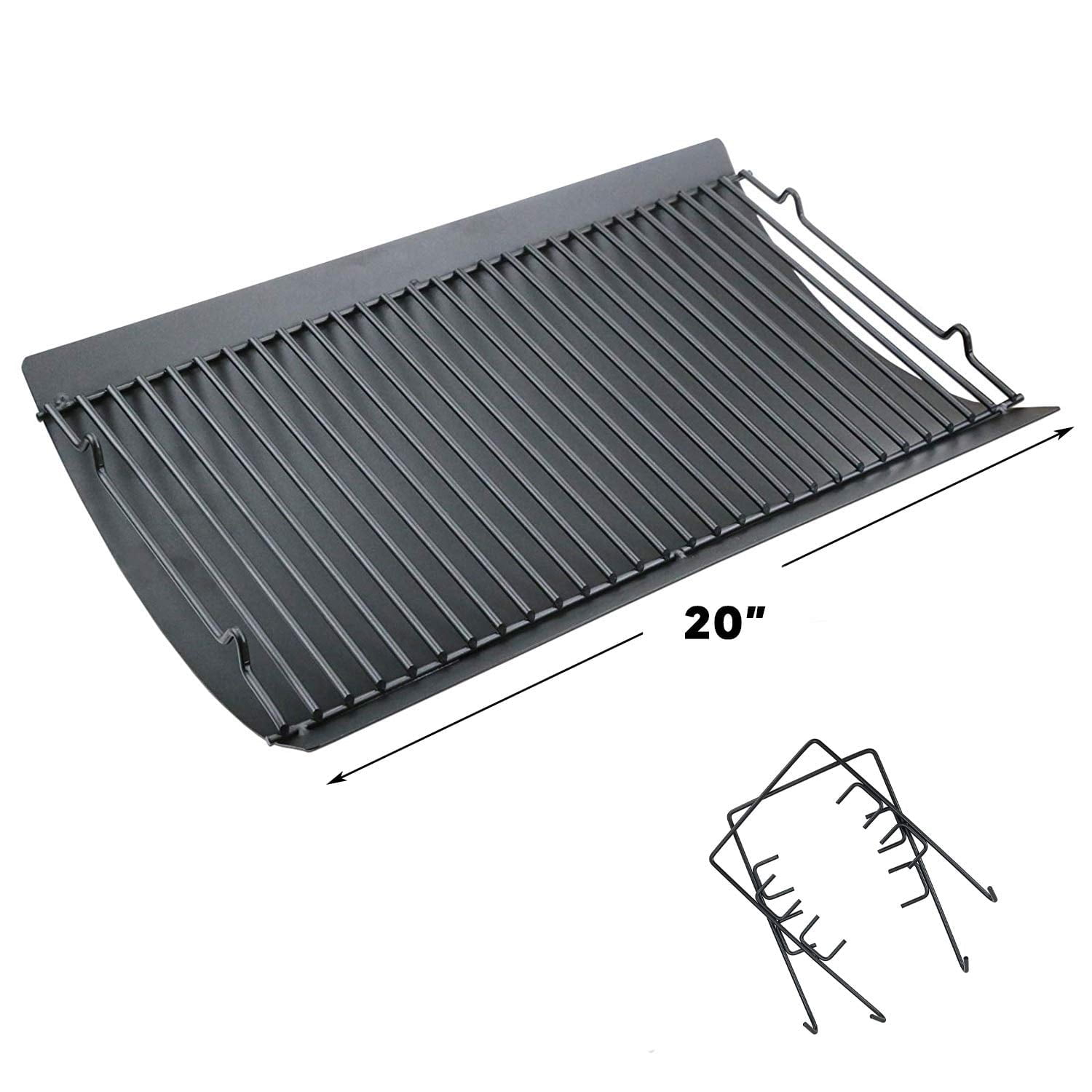 Searglow 20 inch Porcelain Ash Pan Drip Pan for Chargriller 5050 5072 5650 2123 Grills Replacement Parts Walmart