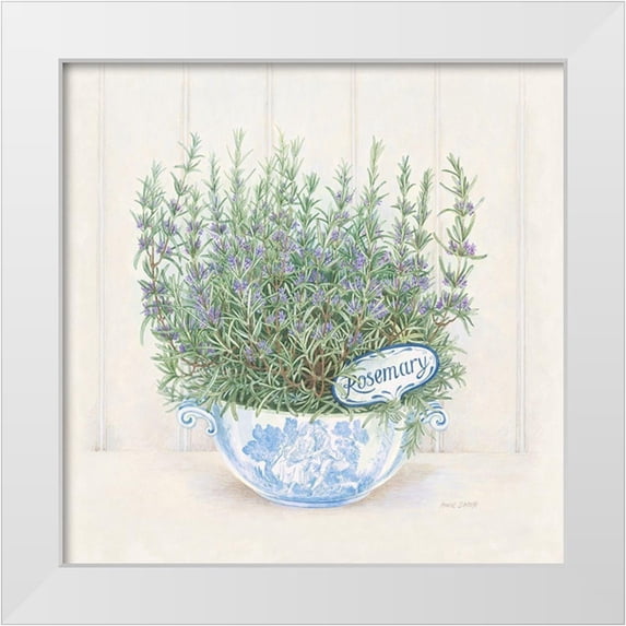 Searle, Anne 12x12 White Modern Wood Framed Museum Art Print Titled - Rosemary