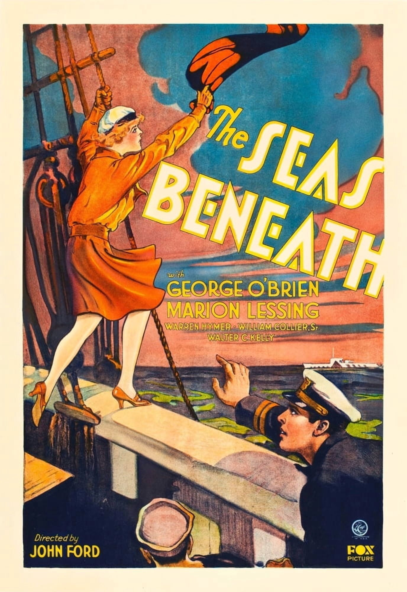 Seas Beneath Canvas Art - (24 x 36)