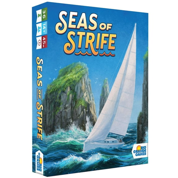 Rio Grande Games: Seas Of Strife - Nautical Card Game Where You Try To Avoid Taking The Trick, Chaotic Strategy, Ages 14+, 3-6 Players, 45 Min