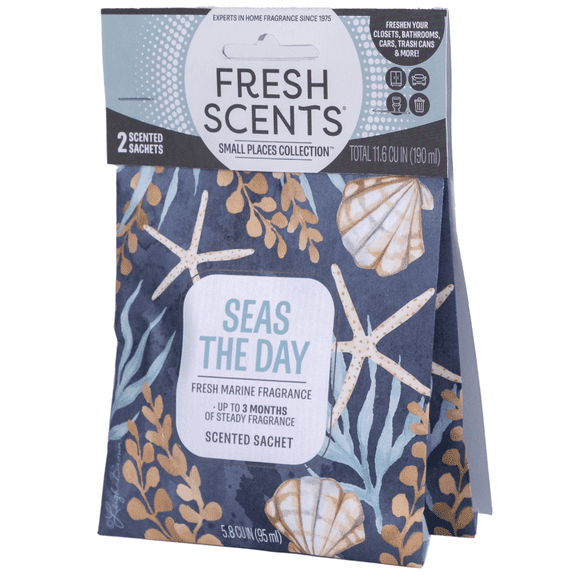 Seas the Day - Fresh Scents 2 Pack scented sachet - Small Places Collection