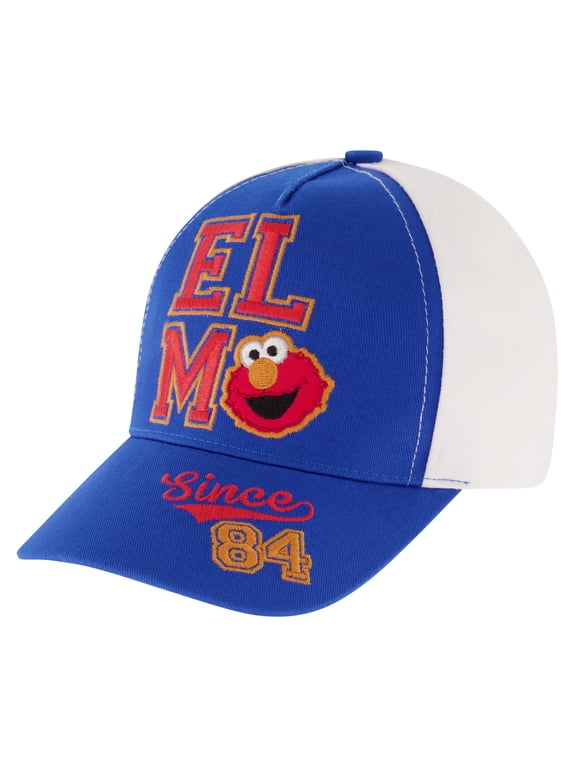 Seasame Street Toddler Hat for Boys Ages 2-4, Elmo Kids Baseball Cap