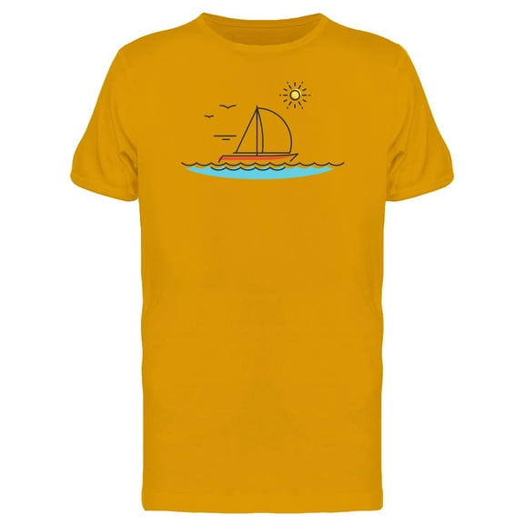 Seascape Drawing Tee Men's -Image by Shutterstock