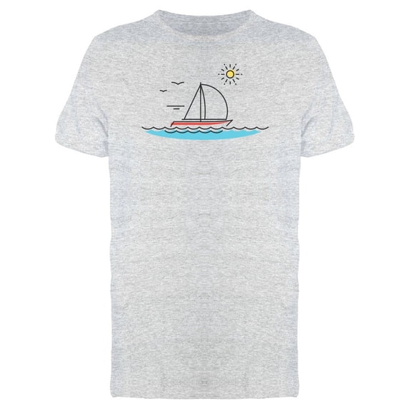 Seascape Drawing Tee Men's -Image by Shutterstock