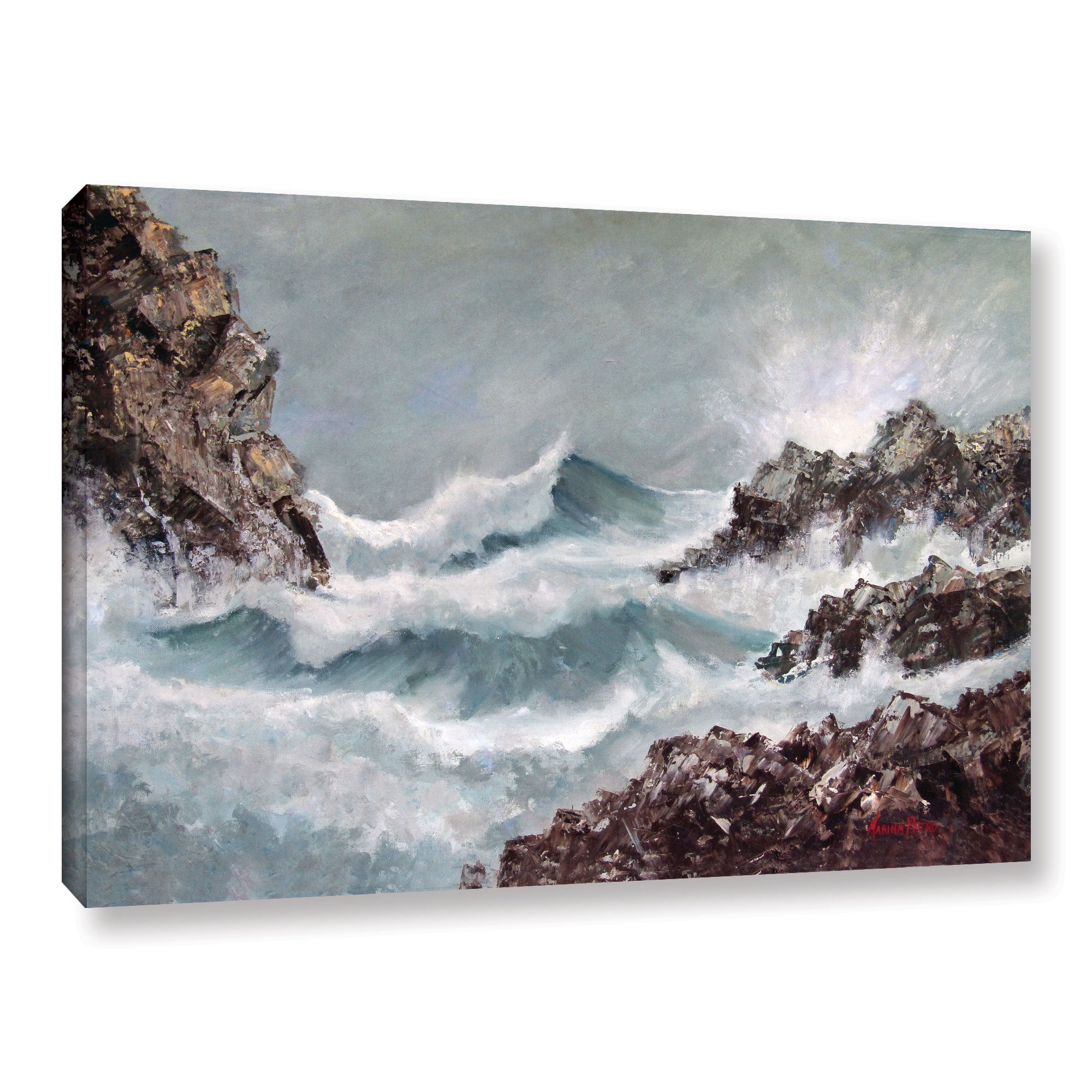 Seascape Gallery Wrapped Canvas by Marina Petro