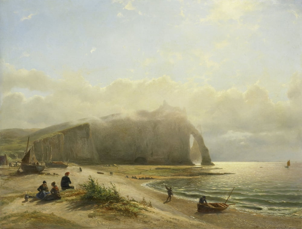 Seascape On The Coast Canvas Art - (36 x 24)