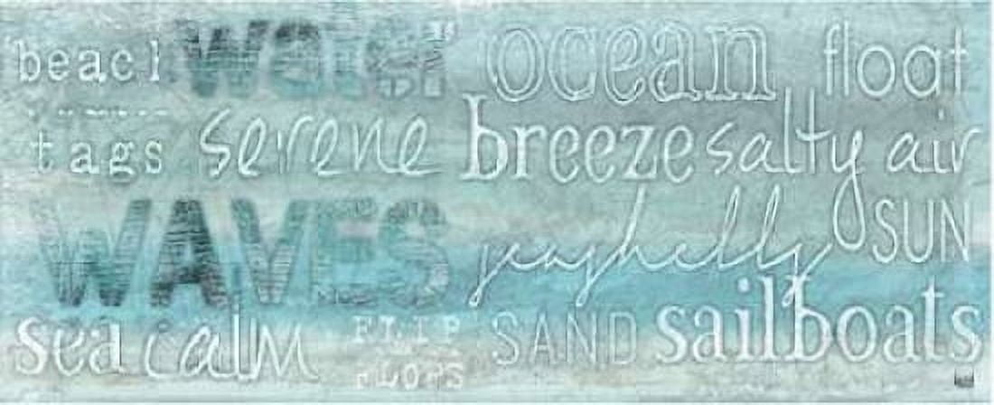 Seascape Sentiment II Canvas Art - hartworks (10 x 20)