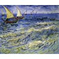 thumbnail image 1 of Seascape at Saintes-Maries-De-La-Mer Poster Print by  Vincent Van Gogh  (10 x 12), 1 of 5
