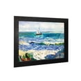 thumbnail image 1 of Seascape at Saintes Maries by Vincent Van Gogh Framed Wall Art Print, Nautical Wall Decor for Kitchen or Living Room, Home Decor Gift, 11x14, 2449, 1 of 7