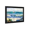 thumbnail image 1 of Seascape at Saintes Maries by Vincent Van Gogh Framed Wall Art Print, Nautical Wall Decor for Kitchen or Living Room, Home Decor Gift, 11x14, 2449, 1 of 7