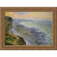 thumbnail image 1 of Seascape near Fecamp 24x20 Gold Ornate Wood Framed Canvas Art by Monet, Claude, 1 of 2