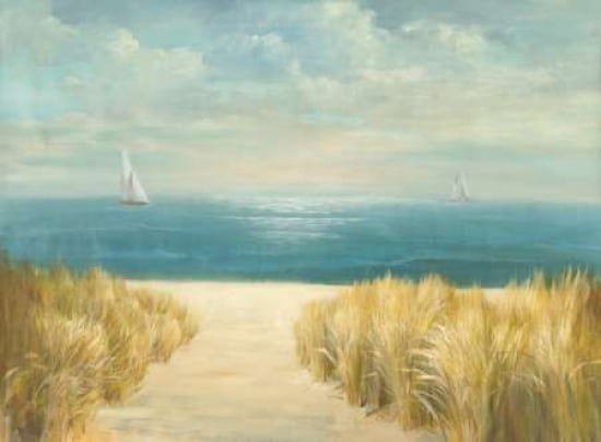 Seascape with Boat Canvas Art - Nai Danhui (18 x 24)