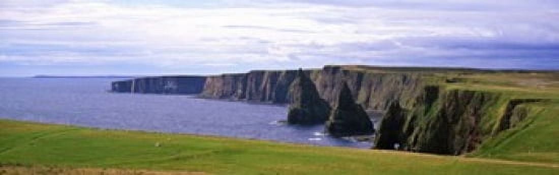Seascape with coastal cliffs Ireland Canvas Art - Panoramic Images (18 x 6)