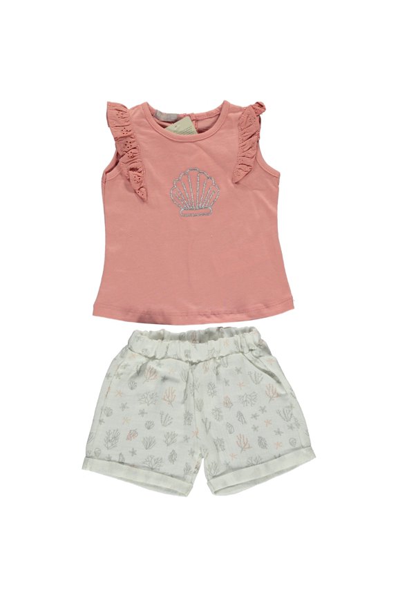 Seashell 2-Piece Top & Shorts Set
