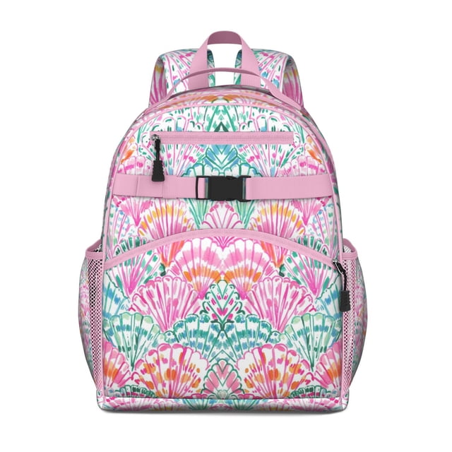 Seashell Beach Students Backpack with Nautical Shell, Tropical Starfish ...