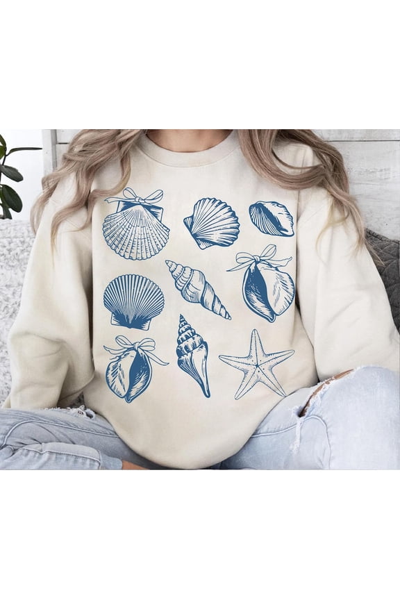 Seashell Bundle, Nautical Starfish, Summer Beach Design TSHIRT All Size S-5XL