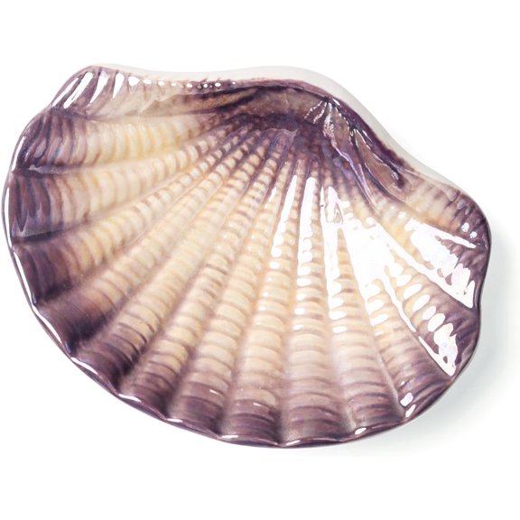 Seashell Ceramic Soap Dish Bathroom Accessories Purple
