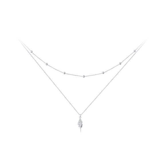 Seashell Charm Necklace - 925 Silver Adjustable Chain Delicate Pendant Jewelry for Women
