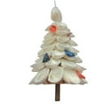 thumbnail image 1 of Seashell Christmas Tree Ornament with Colored Shells  and Glitter Finish, 4 Inches, 1 of 1