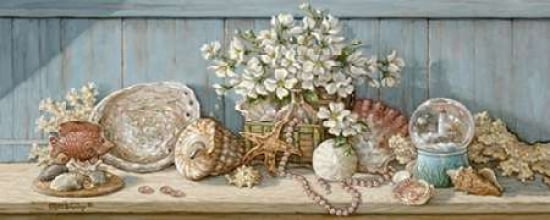 Seashell Collection I Canvas Art - Janet Kruskamp (24 x 48)