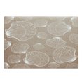 thumbnail image 1 of Seashell Cutting Board, Nautical Themed Illustration with Outline Seashells on Rough Background, Decorative Tempered Glass Cutting and Serving Board, in 3 Sizes, by Ambesonne, 1 of 2