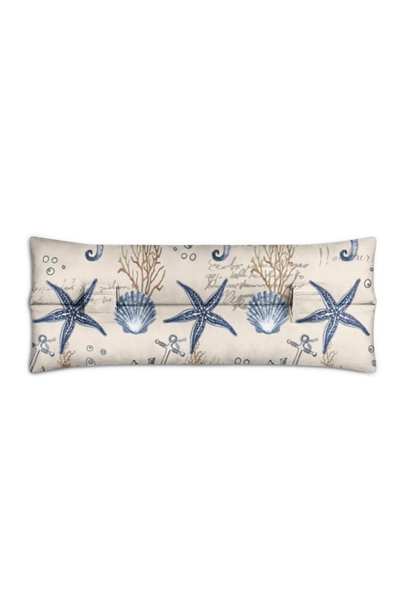 Seashell Design Post-Surgery Seatbelt Pillow - Mastectomy & Heart Surgery Recovery Cushion - Plush Car Seat Belt Pad with Ocean Creatures Pattern for Chest Protection