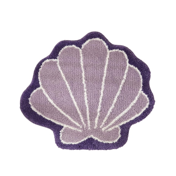 Seashell Door Mat,Bathroom Mat Soft Seashell Rugs Non-Slip Backing for Bathroom Decor Kitchen and Entryway Foot Mat