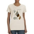 thumbnail image 1 of Seashell Field Notes I T-Shirt Women -Naomi McCavitt Designs, Female Medium, 1 of 4