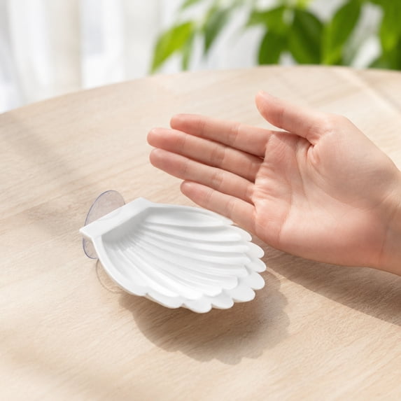 Seashell Fish Rest Bed, Aquarium Leaf Pad with Suction Cup for Betta Fish, Shrimp and Natural Fish Tank Ornament Decoration