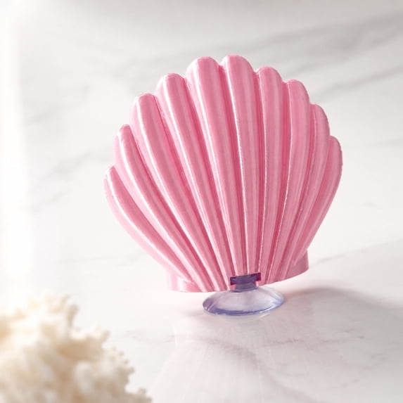 Seashell Fish Rest Bed, Aquarium Leaf Pad with Suction Cup for Betta Fish, Shrimp and Natural Fish Tank Ornament Decoration