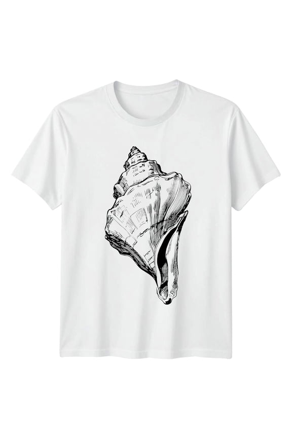 Seashell Graphic Mens T-Shirt Womens Tee Unisex Graphic Top All Size S-5XL