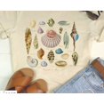 thumbnail image 1 of Seashell Graphic Tee ampquotCoquille de la Merampquot Cotton Summer Shirt, 1 of 2