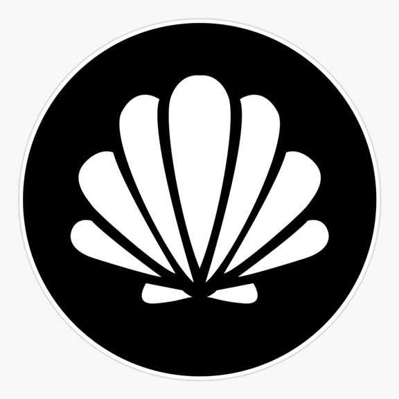 Seashell Icon Sticker