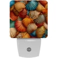 thumbnail image 1 of Seashell LED Square Night Lights - Modern Design, Soft Glow, Energy Efficient - for Bedroom, Nursery, or Bathroom - Set of 2, 1 of 6