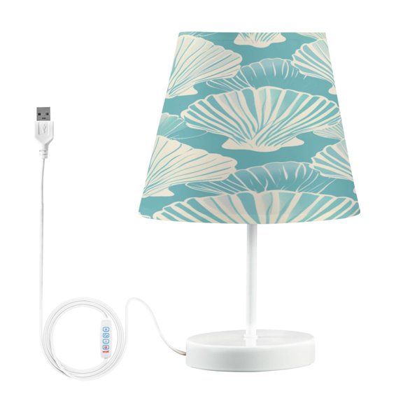 Seashell Line Art Desk Lamp LED Table Nightstand Lamps with 3 Color Temperatures for Home Bedroom Living Room Decor 8x12
