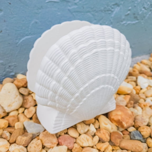 Seashell Napkin Holder 5" IN STOCK Ceramic Bisque Ready To Paint Pottery