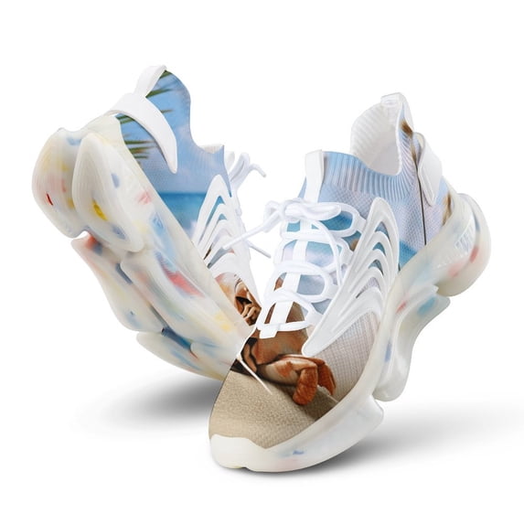 Seashell On The Beach Breathable Sneakers Women Shoes Spring Light Flats Male Lace-up Walking Footwear