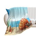 thumbnail image 1 of Seashell On The Beach Soft Cozy Warm, Lightweight And Plush Flannel Throw Blankets - Perfect for Couch, Bed, Travel, 1 of 7
