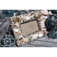 thumbnail image 1 of Seashell Photo Frame Brown Edge Designer 2" 3/4 X 5" | #ana24035, 1 of 1